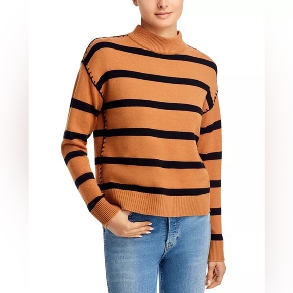 TAHARI Women’s Mock Neck Viscose Sweater, Size Large. - Picture 1 of 8